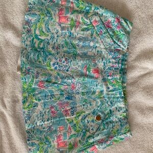 Lilly Pulitzer Pink and Blue Tropical Shorts